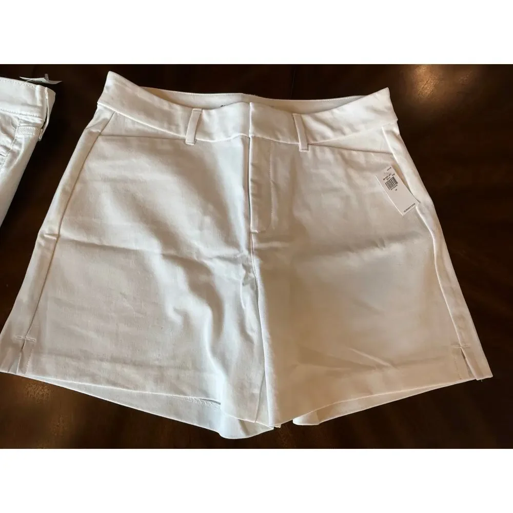 Lot of 3 Old Navy High Rise Pixie Shorts Sze 10 L White Summer Casual Travel NWT - Picture 2 of 13